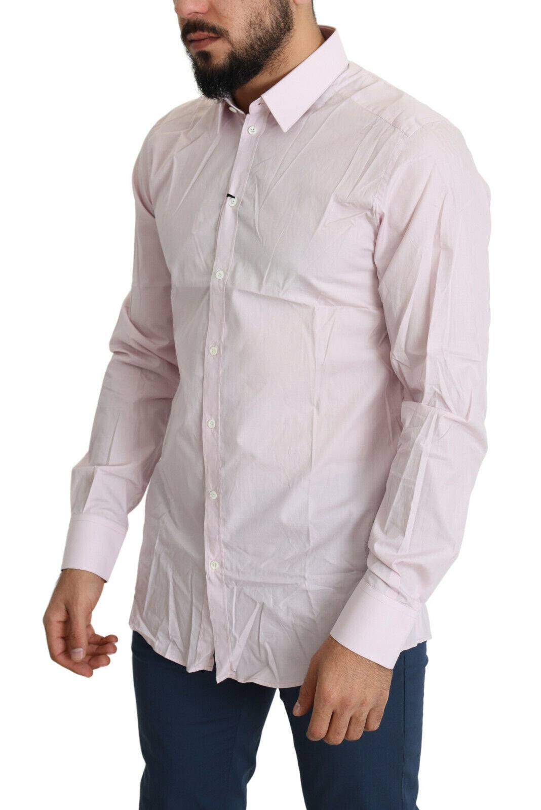 Elegant Slim Fit Pink Dress Shirt