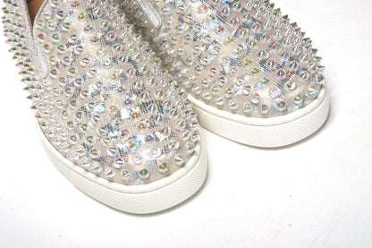 White Ab/Clear Ab Roller Boat Woman Flat Sneaker
