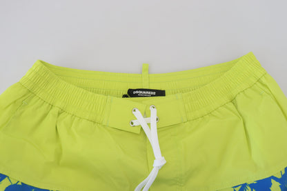 Exquisite Blue Green Swim Shorts Boxer