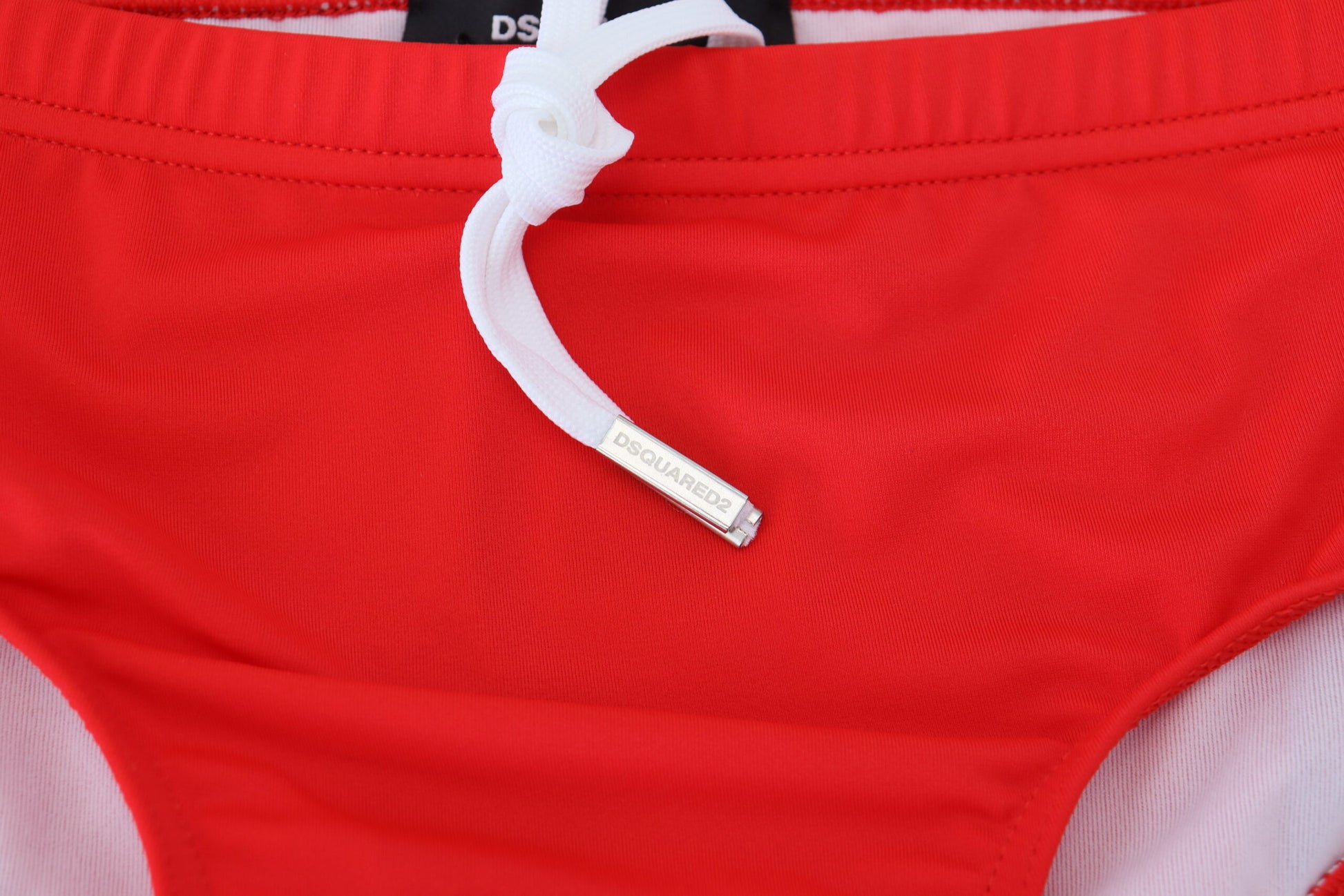 Red ICON Print Swim Briefs