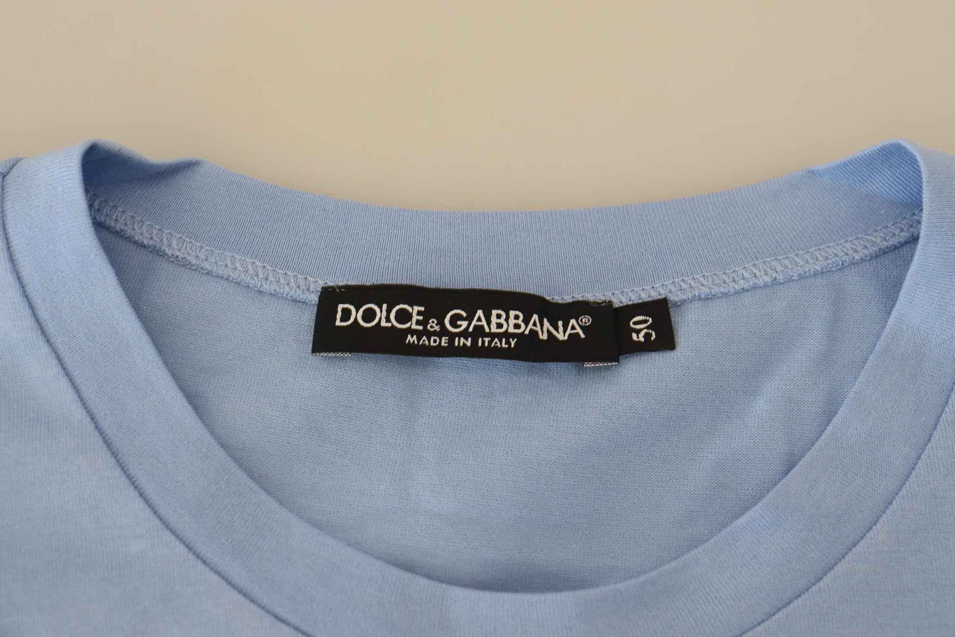 Elegant Light Blue Cotton Tee