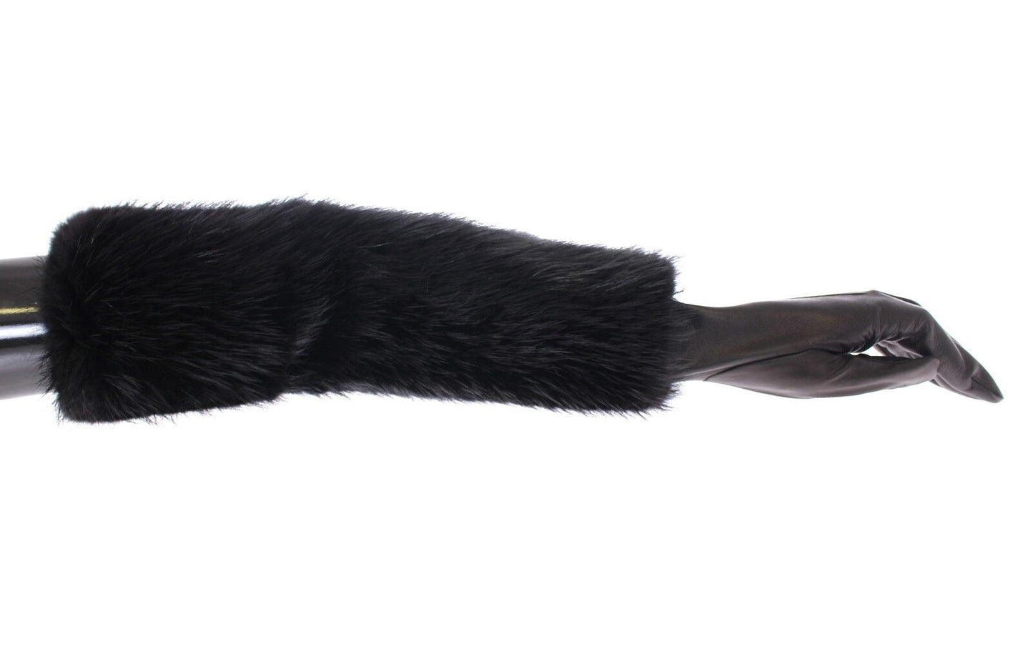 Elegant Elbow-Length Beaver Fur Gloves