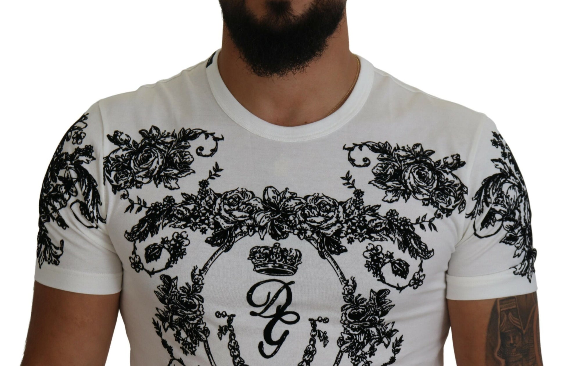 Elegant Floral Crown Tee