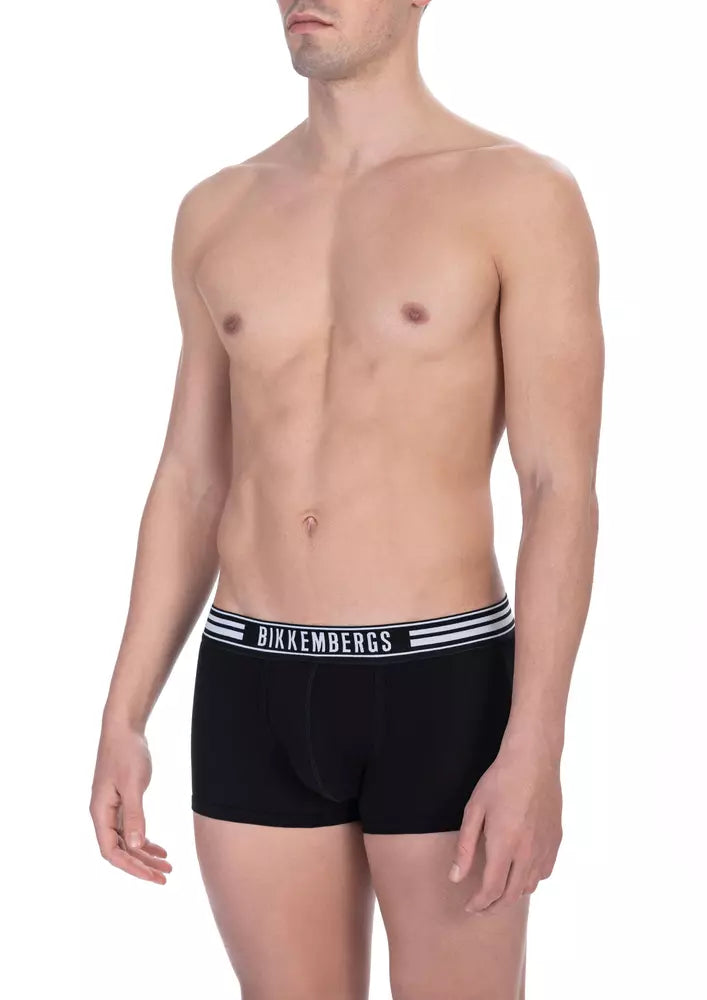 Black Cotton Men's Trunk Pack
