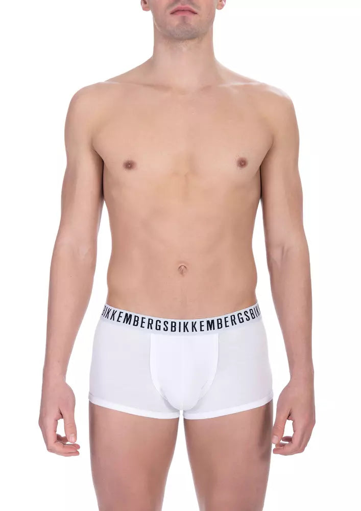 White Cotton Men's Trunk