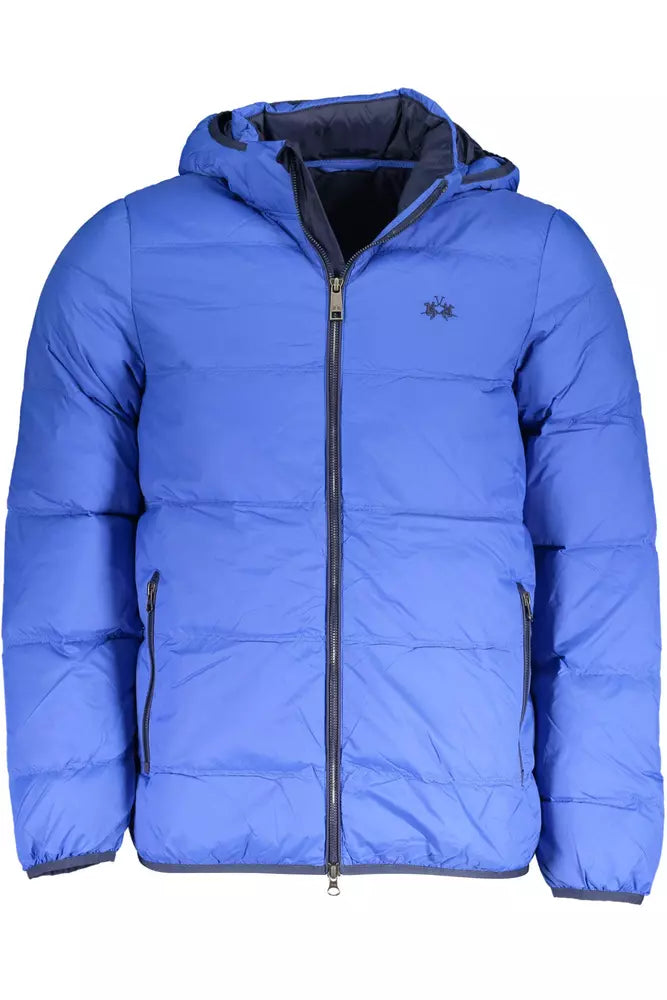 Blue Polyamide Men's Jacket