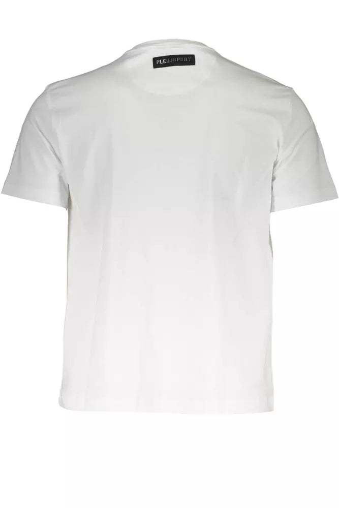 White Cotton Men T-Shirt