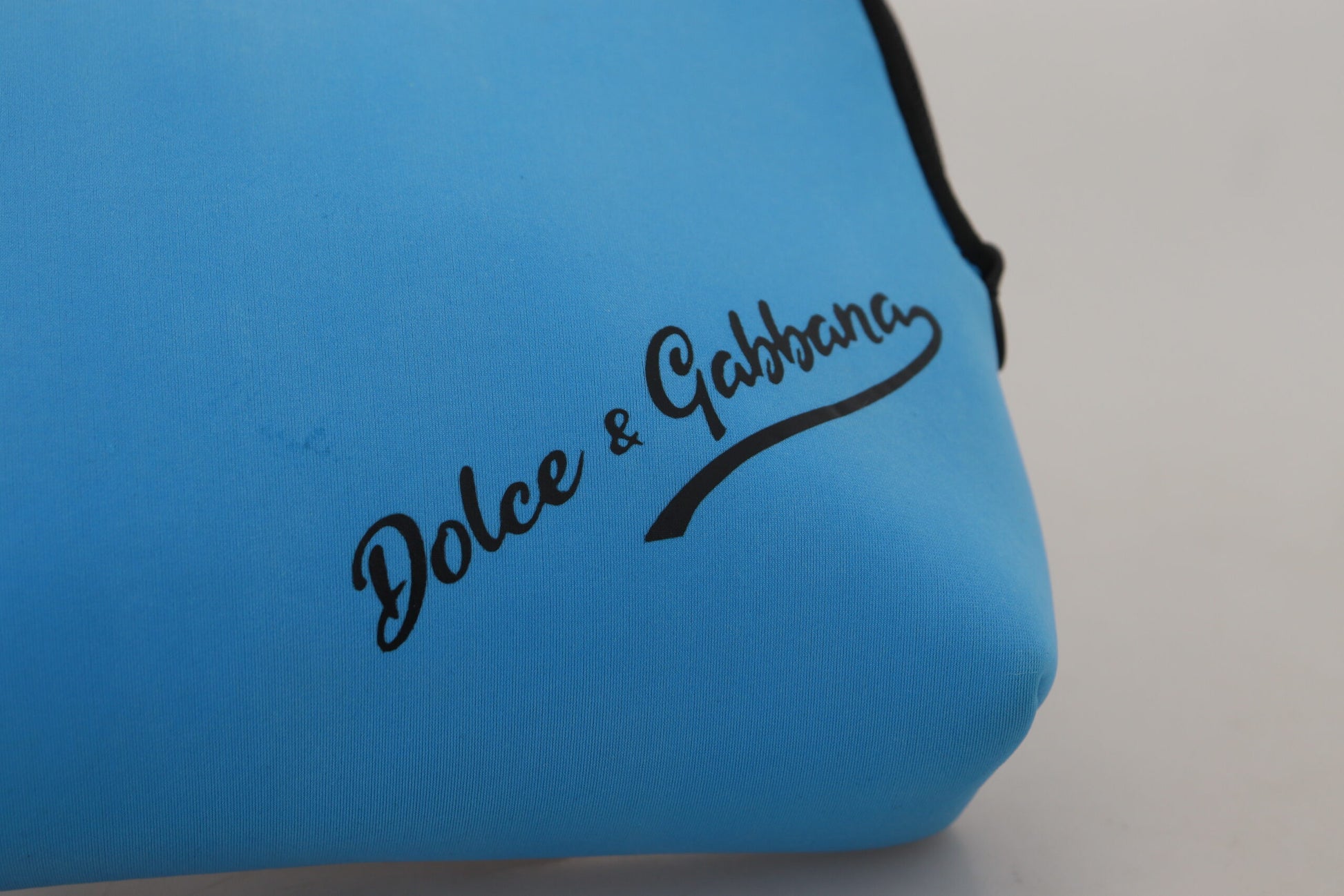 Elegant Blue Polyamide Pouch Bag