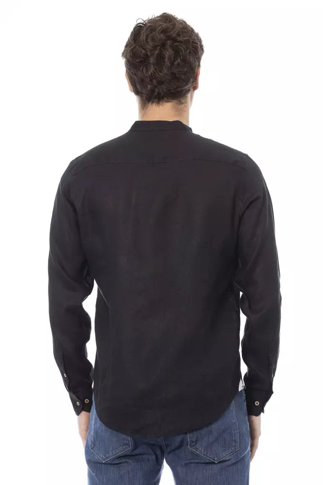 Black Lyocell Men Shirt