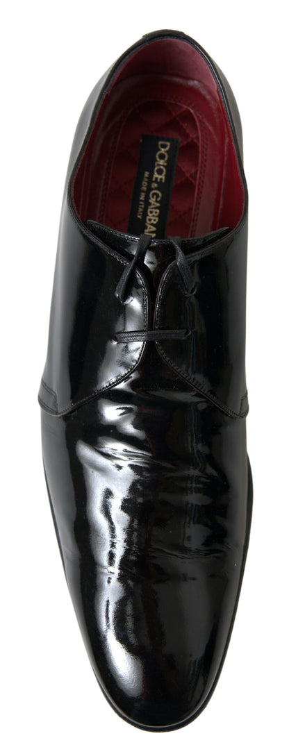 Elegant Black Patent Leather Formal Men's Shoes