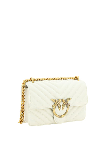 White Leather Love One Mini Shoulder Bag