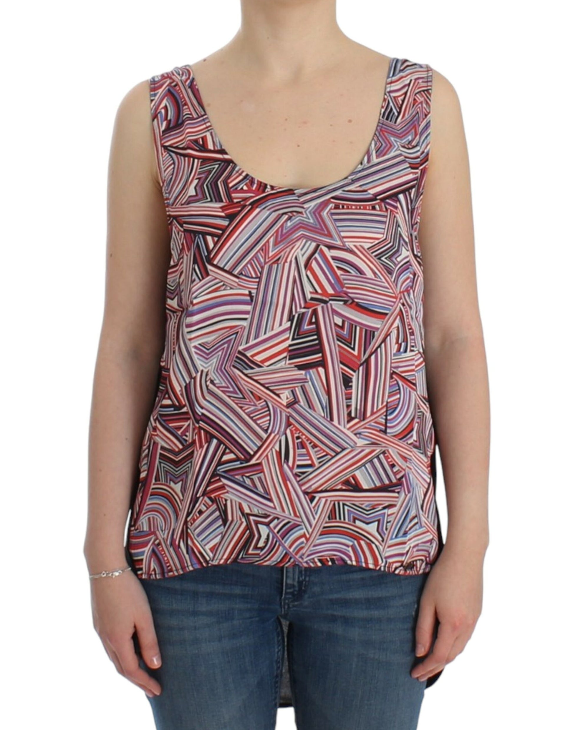 Chic Multicolor Sleeveless Top