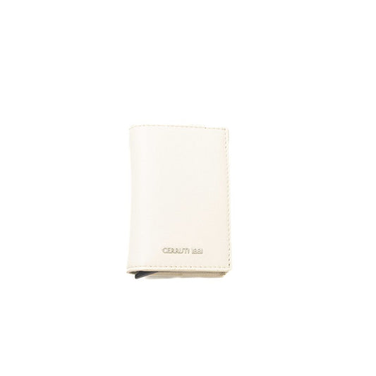 Beige Leather Men Wallet