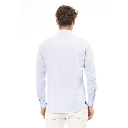 Light Blue Cotton Men Shirt