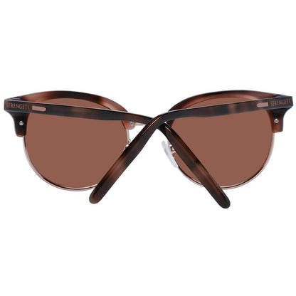 Brown Acetate & Metal Sunglasses