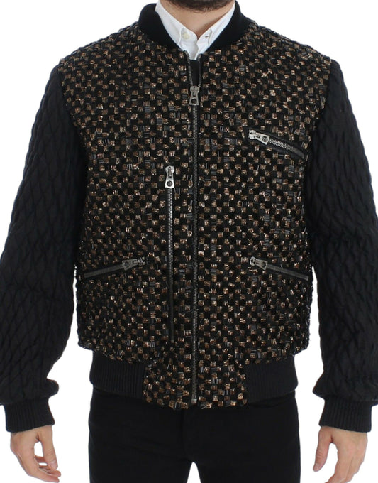 Elegant Black Sequined Designer Jacket