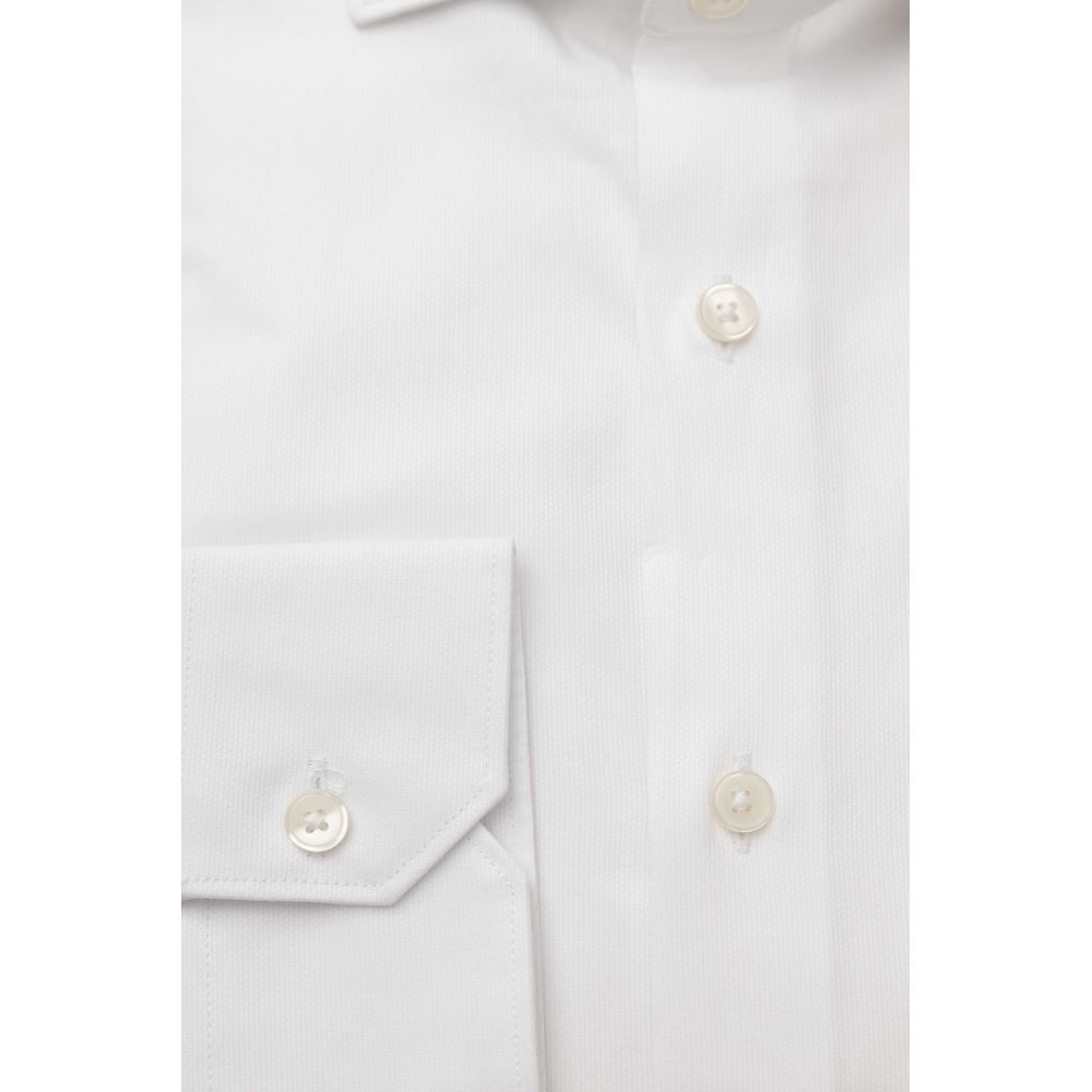 White Cotton Men's Shirt