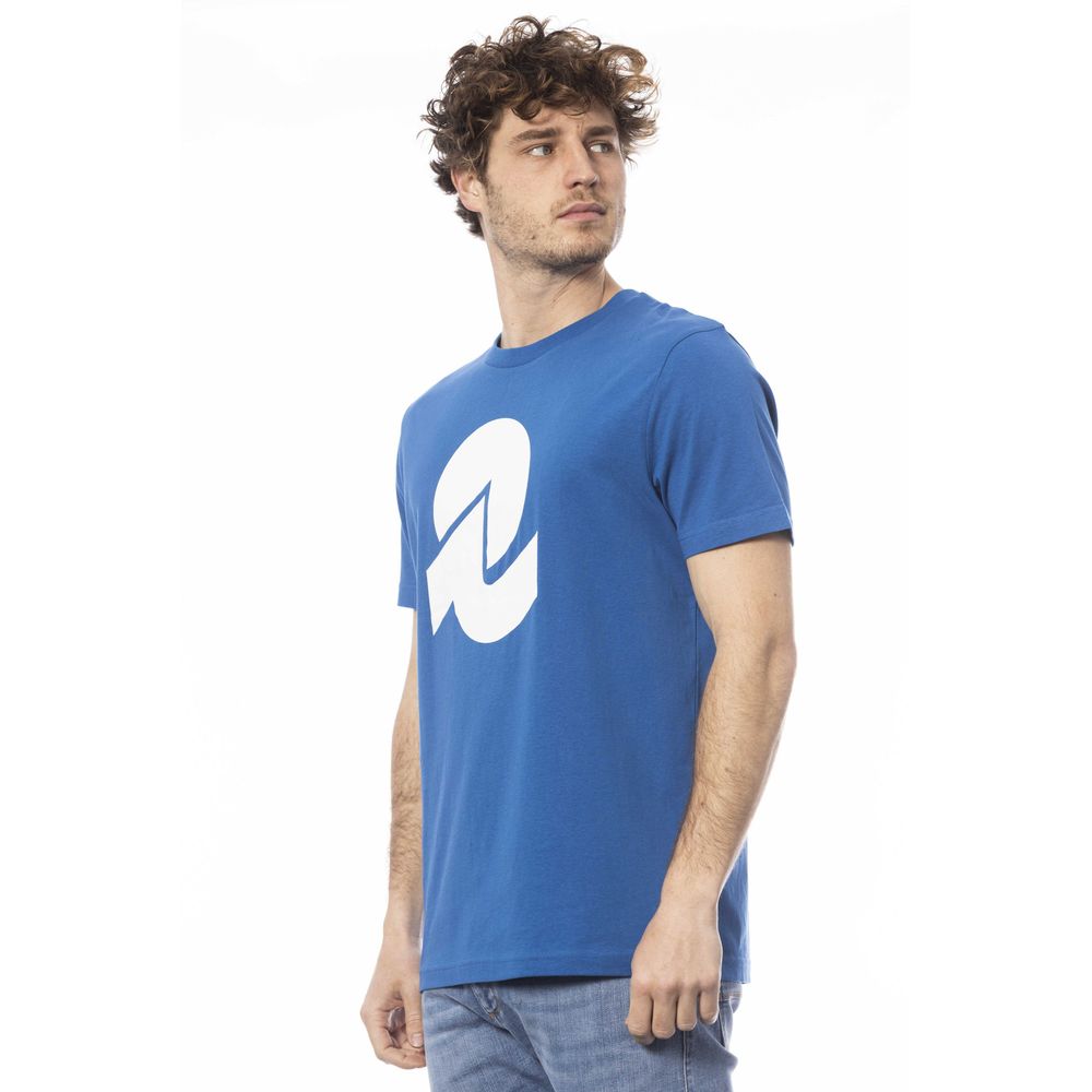 Blue Cotton Men's T-Shirt