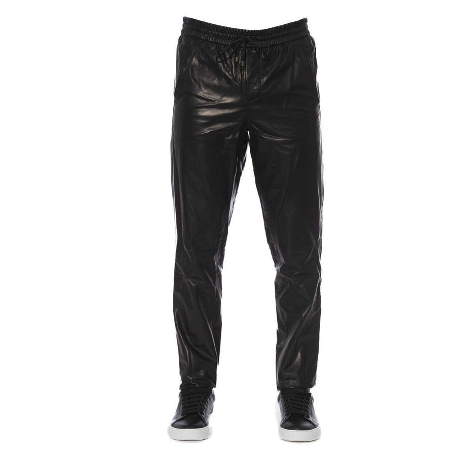 Black Lamb Leather Pant