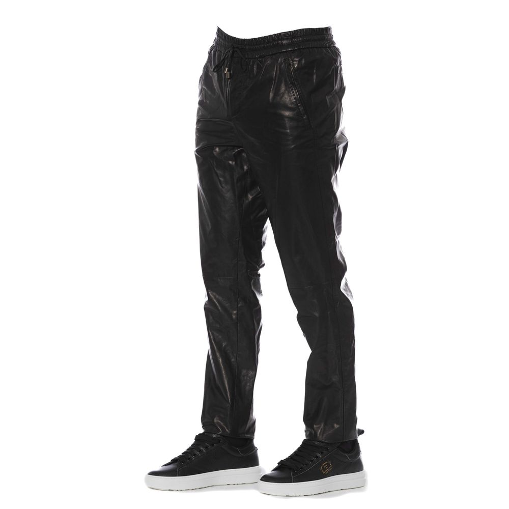 Black Lamb Leather Pant