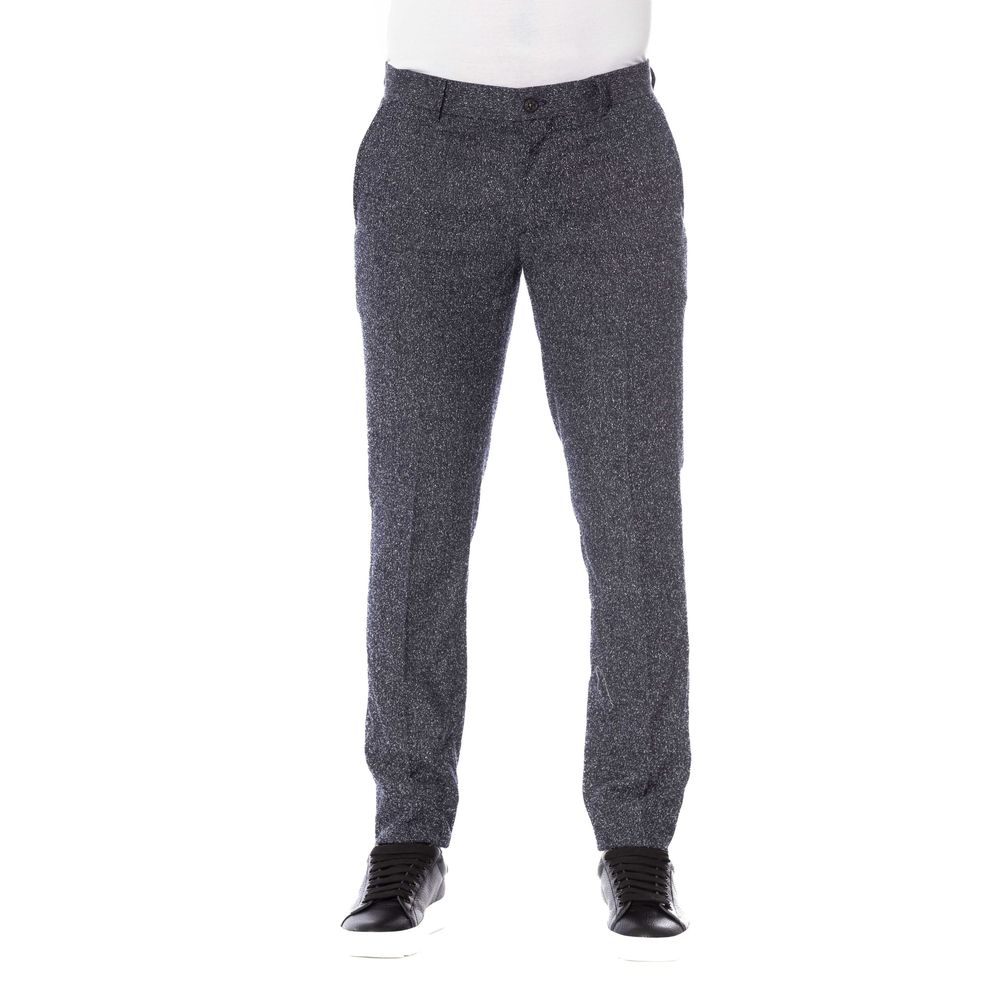 Black Cotton Men Pant