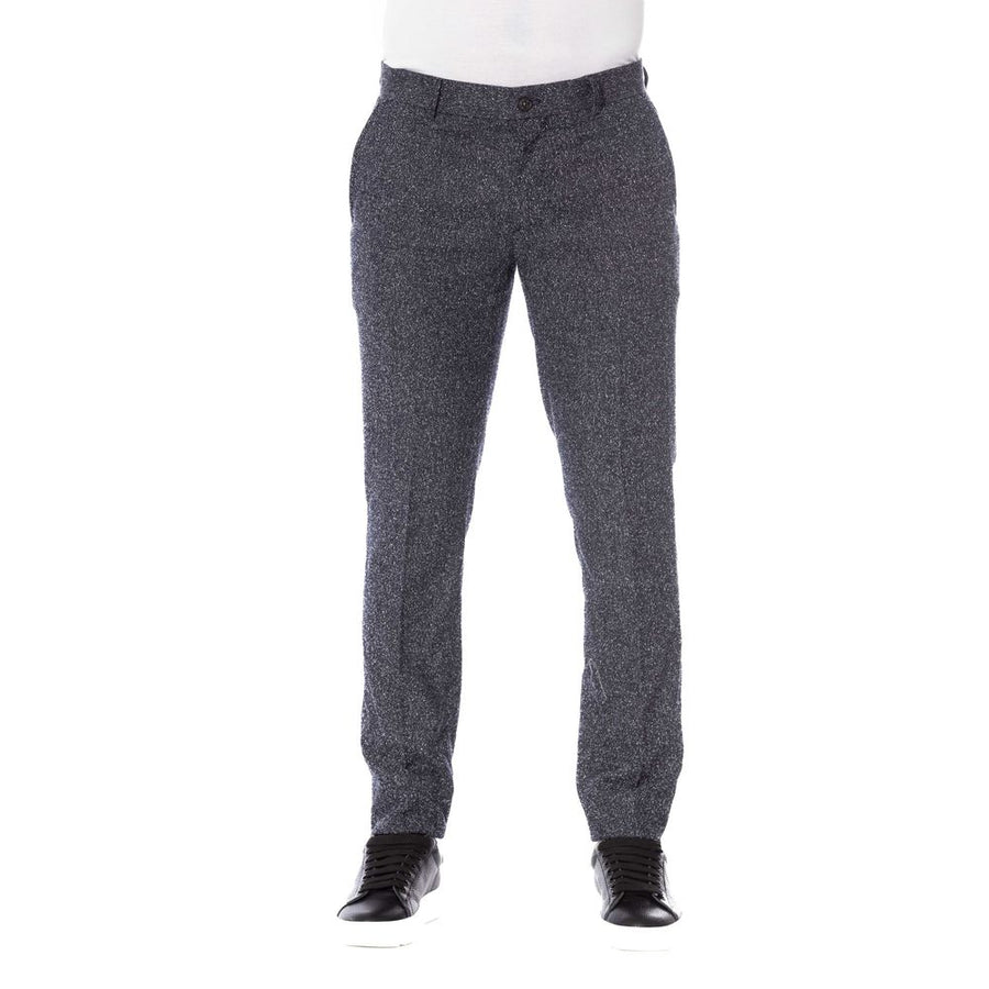 Black Cotton Men Pant