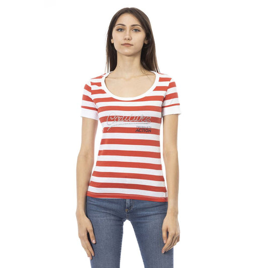 Multicolor Cotton Women T-Shirt