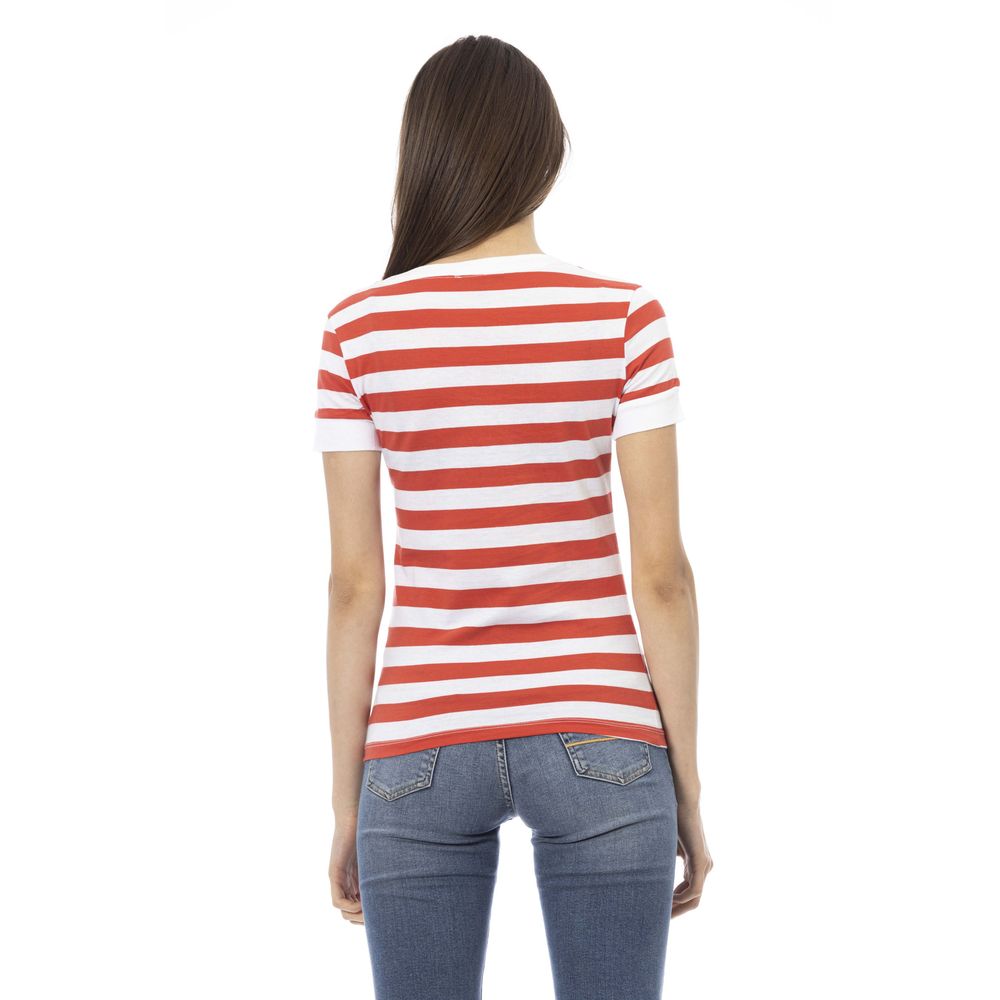 Multicolor Cotton Women T-Shirt