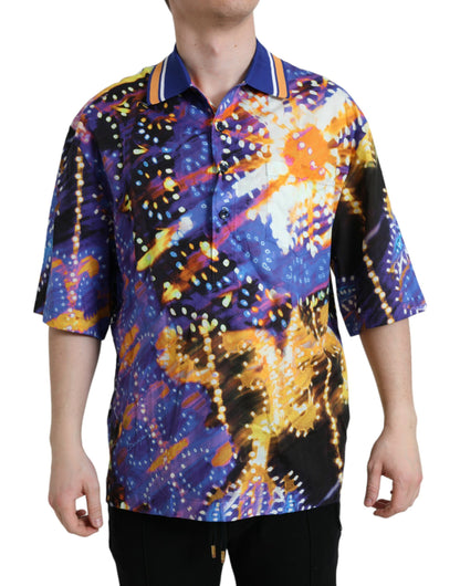 Multicolor Luminarie Print Cotton Casual Shirt