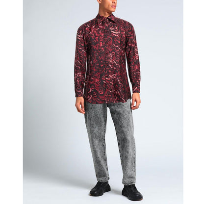 Red Silk Men Shirt