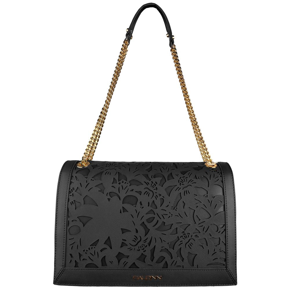 Black Calfskin Women Crossbody Bag