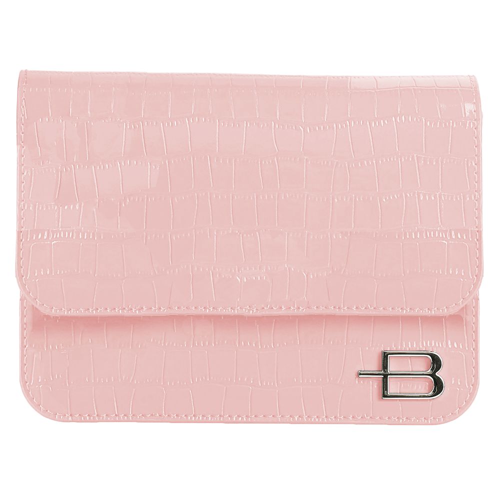 Pink Calfskin Women Clutch