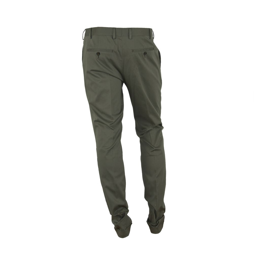 Elegant Green Summer Trousers for Men