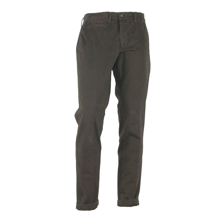 Elegant Brown Winter Trousers