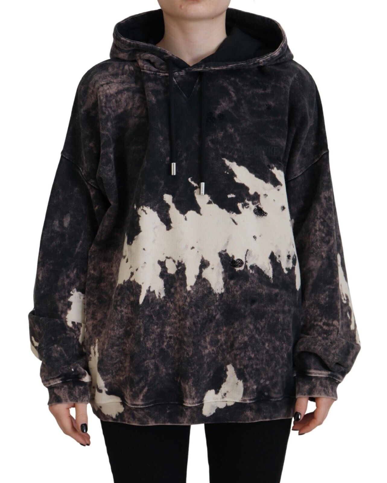 Multicolor Dye Cotton Hoodie Sweatshirt Sweater