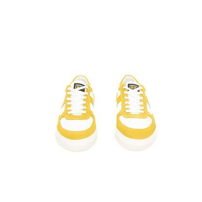 Yellow Cowhide Men Sneaker