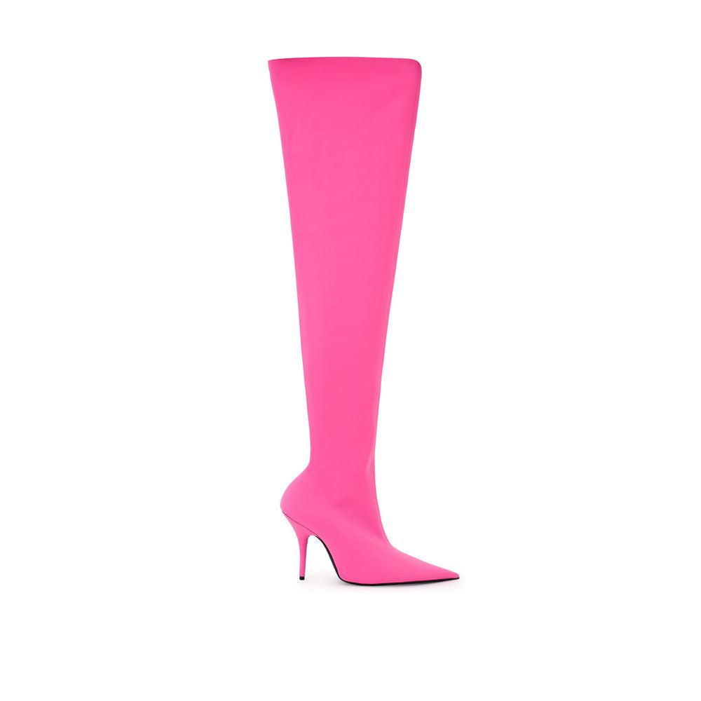 Pink Polyester Boot