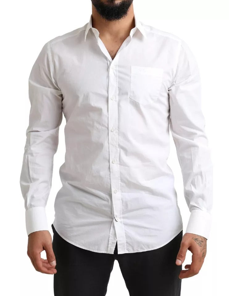 White GOLD Formal Cotton Tuxedo Dress Shirt