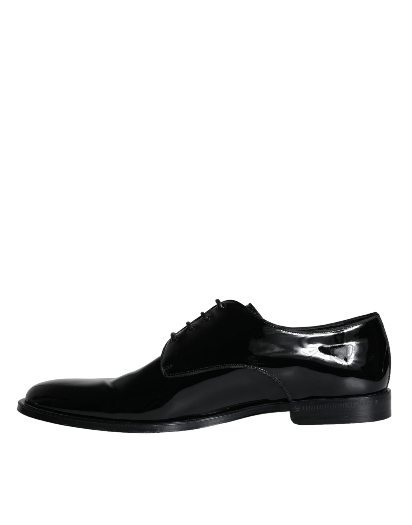 Black Calfskin Leather Derby Men Dress Shoes