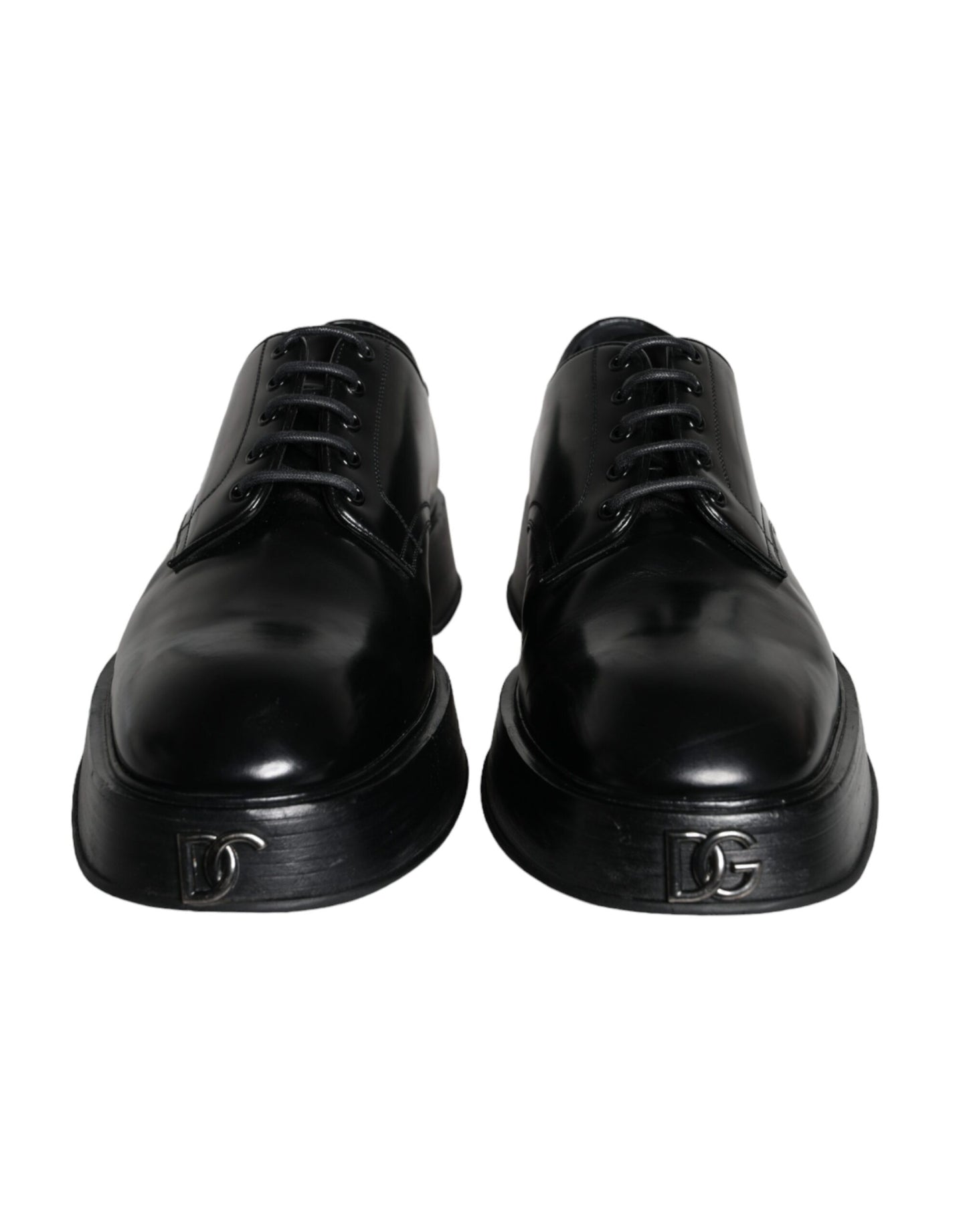 Black Calf Leather Derby Formal Dress Shoes