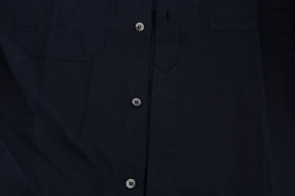 Elegant Blue Cotton Casual Shirt