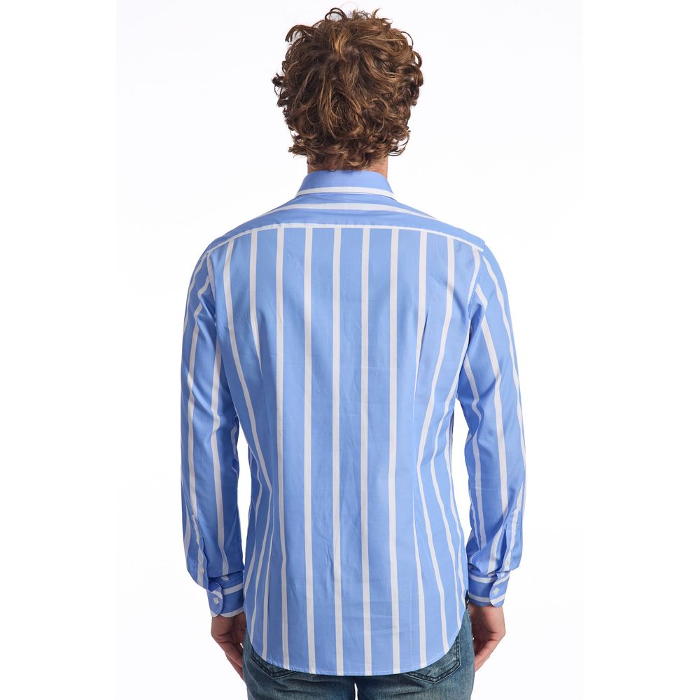 Light Blue Cotton Men Shirt