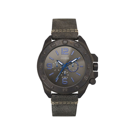 Gray Leather Watch