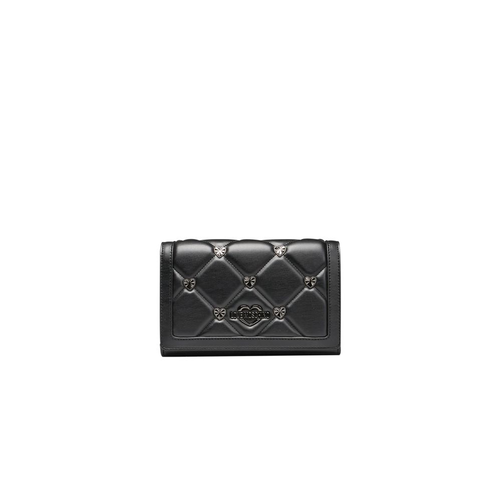 Black Polyethylene Women Crossbody