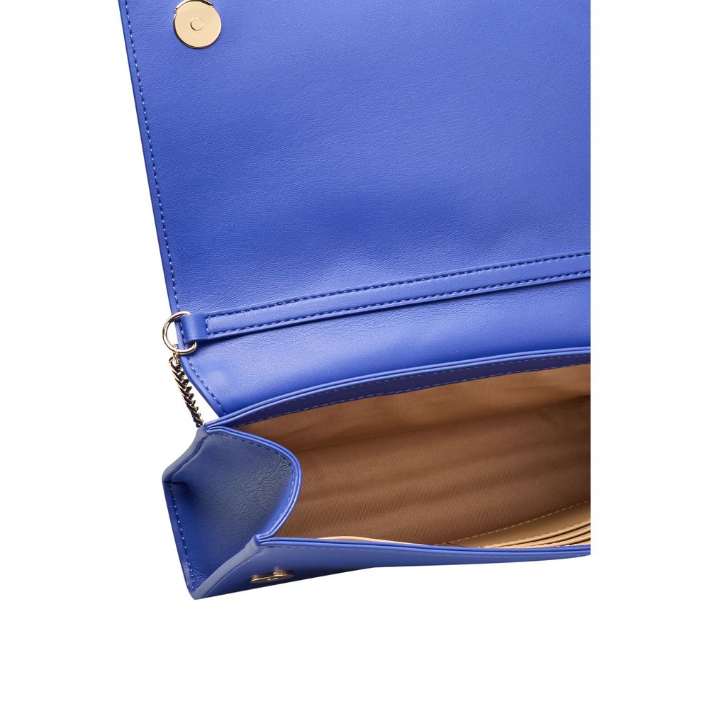 Blue Polyethylene Women Crossbody Bag