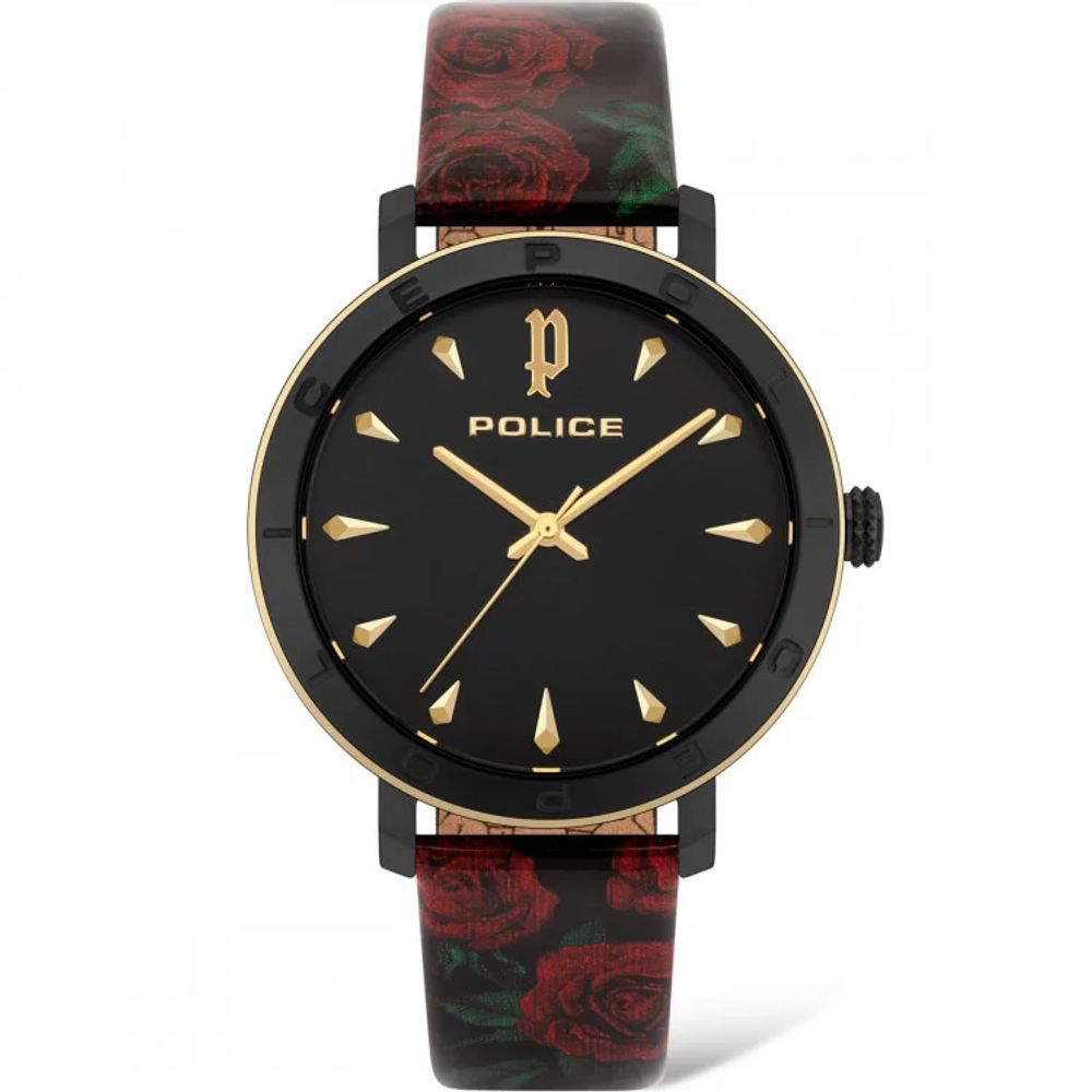 Red Stainless Steel Dress Watch