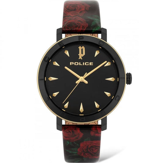 Red Stainless Steel Dress Watch