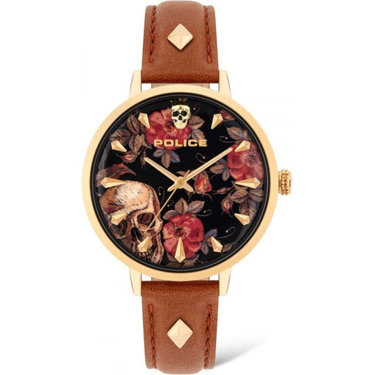 Brown Leather Dress Watch