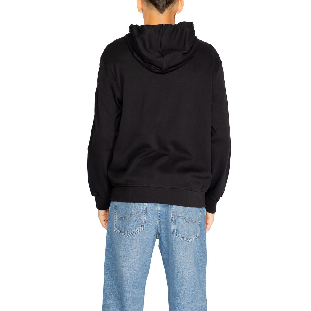 Black Cotton Hoodie