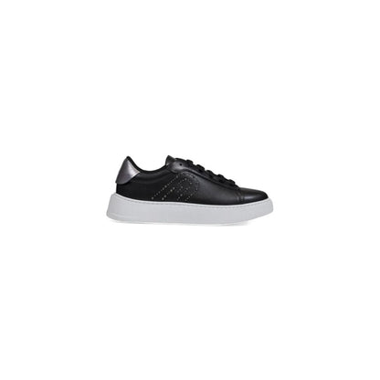 Black Polyethylene Low Top Sneakers